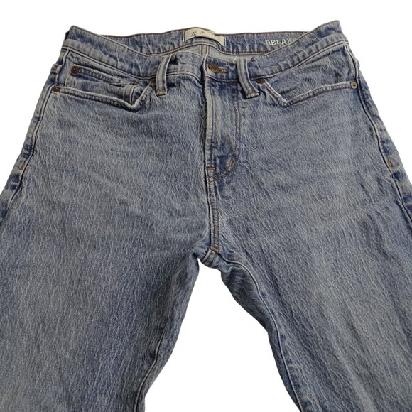 Madewell Relaxed Taper Jeans Mens Size 30 x 32 Light Wash Blue Denim NC555 - Picture 2 of 14